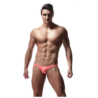 

Tailored Mens Sexy Underwear Solid Color Medium&Low Waist Thong Panties