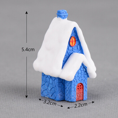 

Snow House Christmas Decoration New Christmas House Candy Color Unique Resin Craft Kid Toys Gift Ornament New Year Gift