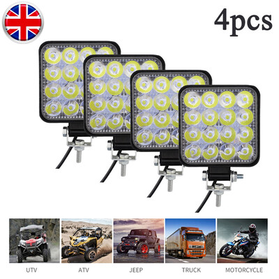 

4PCS 48W LED Work Light Bar Flood Spot Lights Driving Lamp Offroad Car Truck SUV