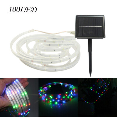 

Gobestart Solar LED Strip Light 100LED Outdoor Lawn Romantic Decoration Fairy Light Strip
