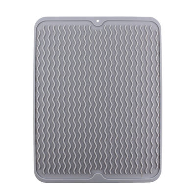 

Multi-function Drain Mat Extra Large Dish Draining Mat Rubber Drying Drainer Mat Silicone Dish Drying Mat Anti-slip Fruit Mat