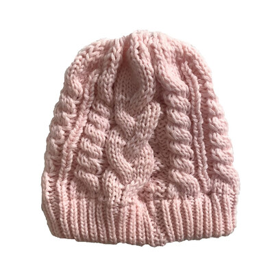 

2019 New Women Winter Warm Ponytail Messy Bun Beanie Cap Stretch Knitted Crochet Hats For Women Girls Ourdoor Accessories