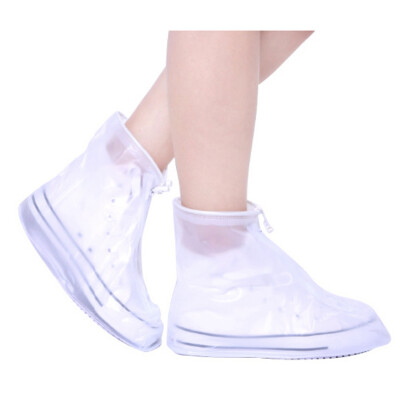 

Waterproof Protector Shoes Boot Cover Unisex Zipper Rain Shoe Covers High-Top Anti-Slip Rain Shoes Cases 1pair