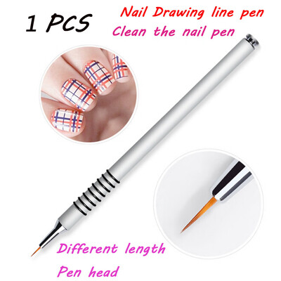 

〖Follure〗1Pcs Nail Plastic Drawing Pen Painted Pen Superfine Brush Nail Art Make-up