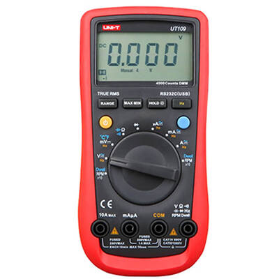 

UNI-T UT109 3999 Counts LCD Backlit Handheld Automotive Digital Multimeter ACDC Voltage Current Tester Meter Tools