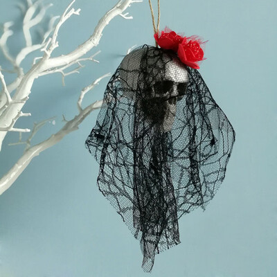 

Halloween Scary Creepy Hanging Skull Skeleton Ghost for Bar Garden Yard Home Decor Haunted House Props Party Supplies Hanging