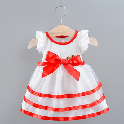 

Summer Kids Girls Print Princess Dress 1Y-4Y Sleeveless Mesh Dresses Girls Elegant Party Wedding Sundress Outfits 3 Colors