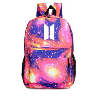 

Kpop BTS Backpack Love Yourself Satchel Schoolbag Casual Daypack Starry Sky Army Bags