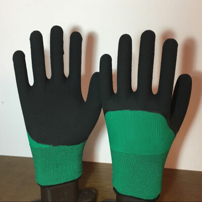 

Non-slip waterproof work gloves Working Gloves Latex Rubber Work Safety Gloves Anti-Skidding Garden Repairing Builder