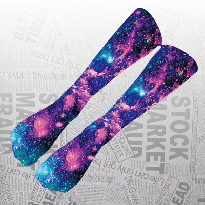 

Gobestart Colorful Tie Dye Compression Socks Soccer Socks High Socks Long Socks