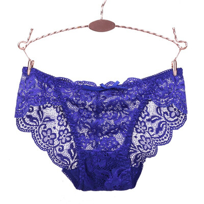 

2019 New Womens Sexy Lace Panties Seamless Breathable Panty Transparent Hollow design Briefs Plus Size Girls Underwear
