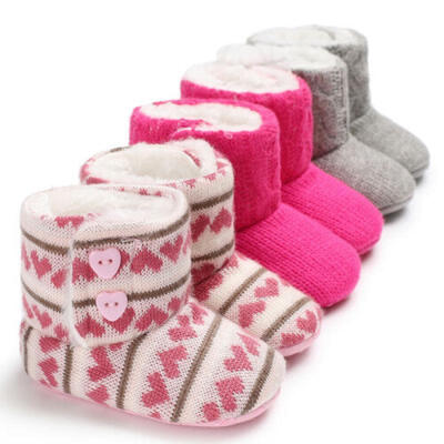 

Winter Warm Newborn Baby Girls Boys Soft Sole Crib Shoes Toddler Anti-slip Boots