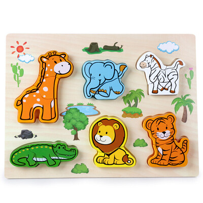 

YIWULAEarly Childhood Education Wooden Toy Hand Board Developmental Puzzle
