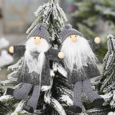 

2 PCS Christmas Doll Pendant Xmas Tree Hanging Ornament Christmas Home Decoration