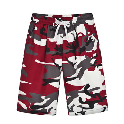 

Women Knee Length Pants Camouflage Mid Drawstring Waist Casual Trousers Comfort Loose Summer Ladies Straight Pants
