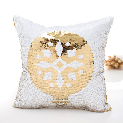 

Tailored Merry Christmas Color Glitter Sequins Throw Pillow Case Cafe Home Decor Cushion