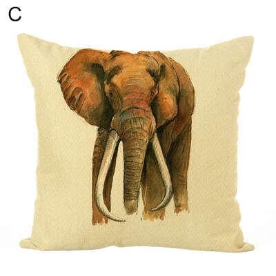 

45x45cm Elephant Pillow Case Cushion Cover Home Office Sofa Bed Car Decoration