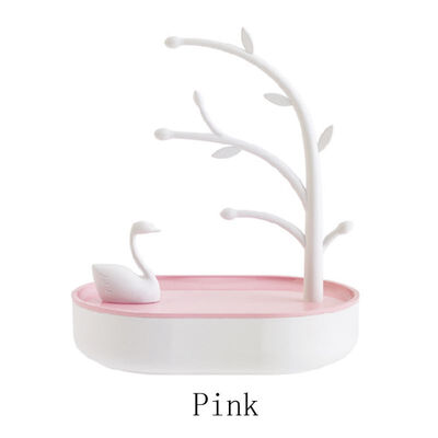 

4 Color Brief Swan Jewelry Storage Box Multi-Functional Storage Chest Jewelry Box Storage Rack Storage Shelf Of Ring