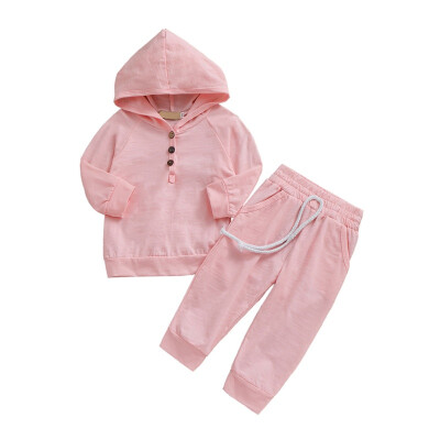 

Newborn Baby Girls Clothes Autumn Baby Boys Clothes HoodiesPants 2pcs Outfit Suit Costume Infant Clothing For Baby Sets