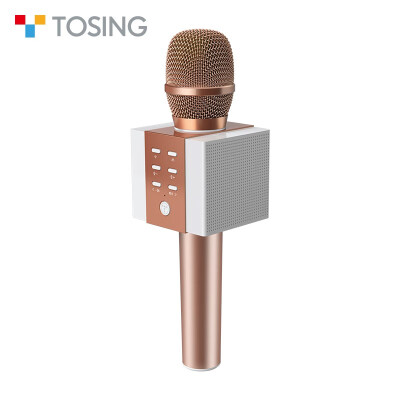 

Tosing 008 Karaoke Microphone Blue tooth Speaker For Meeting & Party Dual Speaker Loudspeaker with TF Card 35mm Audio Blue tooth