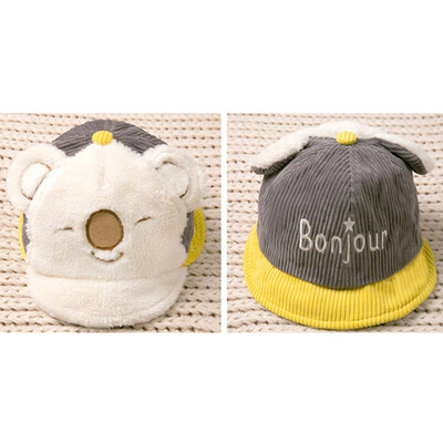 

New Boys Girls Children Cartoon Print Caps Double Sided Hats Toddlers Adjustable Sun Protection Casual Visors