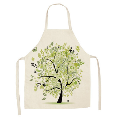 

1Pcs Plant Apron Adjustable Cotton And Linen Bib Apron Waterproof Cooking Aprons For Chef 6849cm
