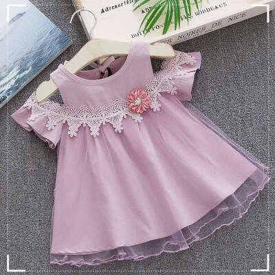 

Girl Dress 2019 New Baby Dresses Flower Birthday Dress Newborn Cotton Mesh Dresses Baby Summer Clothes Kids Girl Clothes