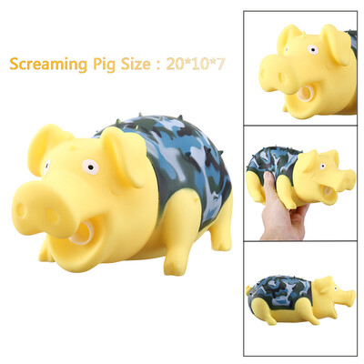 

YIWULACute Shrilling Pig Squeaky Rubber Pig Toy Relax Toy Squeeze Realistic Toy