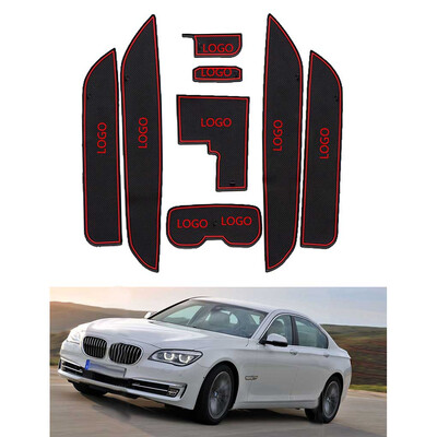 

8PCSSet Replacement for BMW 7 Series 740Li 750Li Gate Slot Pad Mat Car Door Groove Non-Slip Cup Mats Interior Pad