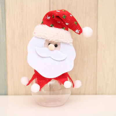 

Kids Baby Christmas Snowman Elk Santa Claus Candy Gift Container Bottle Jar Decor Navidad Bolsas Christmas Gift Bags Bottle