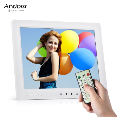 

Andoer 10" HD Digital Photo Frame Desktop Album Display Image 1080P MP4 Video MP3 Audio TXT eBook Clock Calendar Support Auto Play