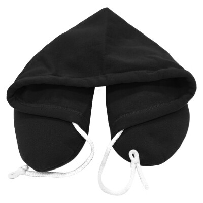 

Portable Neck Pillow with Hoodie Hood U Shape Neck Pillow with Hat for Traveling Camping