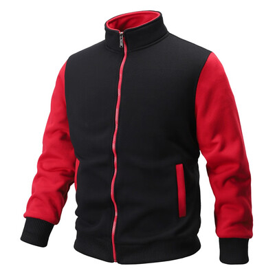

Toponeto Mens Autumn Winter Long Sleeve Sweatshirt Patchwork Outwear Tops Blouse