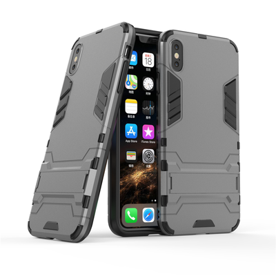 

Goowiiz Phone Case For Iphone XXsXs MaxXR Armor PC TPU Silicone Hard Bracket Double Protection