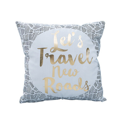 

Hight Quality Bronzing Gold Pillow Pillowcase Cotton Linen Printed 4545 CM
