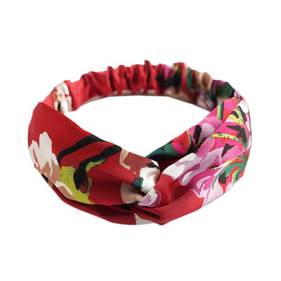 

Baby Headbands 2-12T Baby Elegant Toddler Girls Cross Design Floral Print Headband Headwear Apparel Prop Party Gift