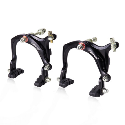 

Pair FrontRear Bicycle Side Pull Brake Road Bike Cycling C Calipers Rim Brakes