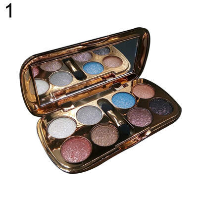 

8Color Shimmers Eyeshadow Palette Waterproof Natural Eye Makeup Beauty Cosmetic