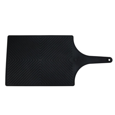 

Toponeto Bar Silicone Drain Pad Drying Mat Dish Kitchen Thick Counter Deep Grooves Dry