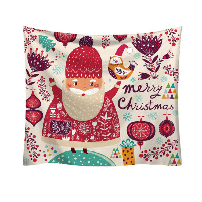 

〖Follure〗Christmas Fashion Tapestry Cartoon Pattern Style Decorative Tapestry Home Decor