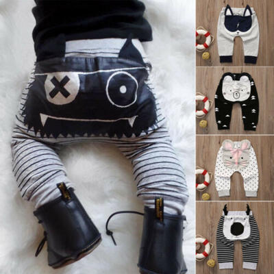 

Infant Baby Harem Pants Boys Girls Cute Cartoon Bottoms Pants Leggings Trousers