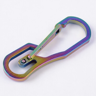 

Titanium Alloy Rope Hook Outdoor Carabiner Ring Safety Belt Buckle for Camping