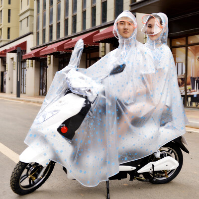 

Galloping electric car raincoat motorcycle poncho battery car riding raincoat to increase thickening men&women double cap