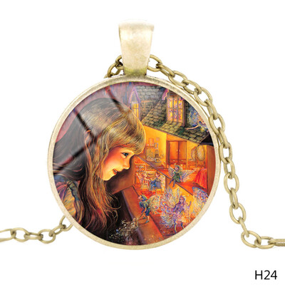 

Heaven Time Gem Pendant Necklace Time Charm Silver Plated Necklace Jewelry Gifts