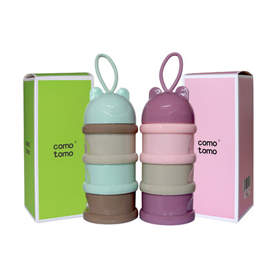 

How COMOTOMO portable milk powder box food supplement storage box detachable milk powder box