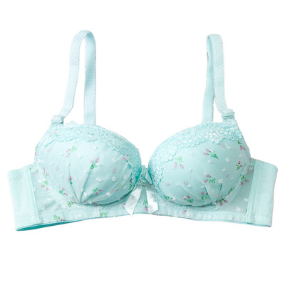 

Teenage Girls bra Printing Gather together Young girls first Training bra teenage Child Fitness 12 - 18y small chest bra