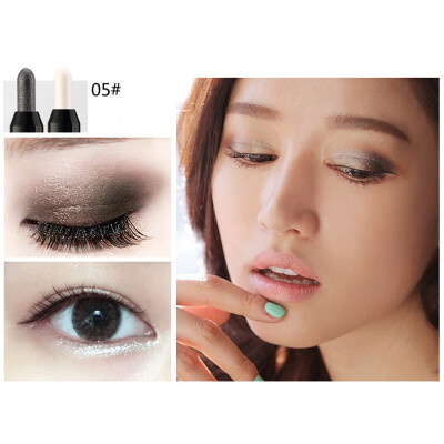 

Double-headed Silkworm Eyeshadow Pen Waterproof Sweat-proof Long-lasting Color Pearlescent Highlight Rod Cosmetic