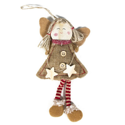 

Christmas Pendant Drop Ornaments Angel Doll Xmas Tree Holiday Decorations