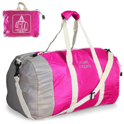 

Nylon Lightweight Foldable Duffel Luggage Bag for Men Women 40L 60L