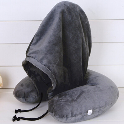 

U-Shape PillowSleeping Hoodie Sweatshirt Type Pillow For Car Airplane Travel Office Pillow
